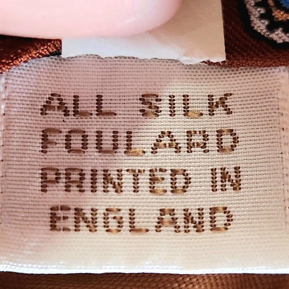 VTG Burt Pulitzer Tie Made Exclusively for Lytle Pressley Clothiers bunt orange - Picture 8 of 9